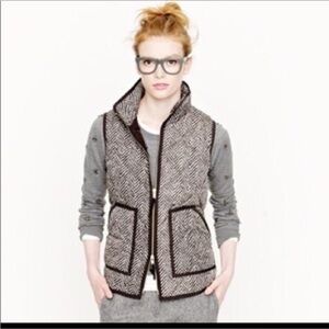 J. Crew Black and White  Vest Size S